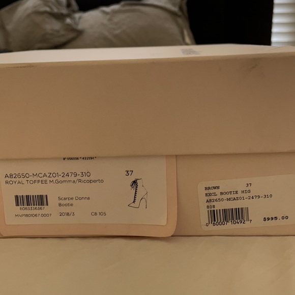 Sergio Rossi size 37 Scarpe Donna Bootie RRP $995 - Picture 4 of 10